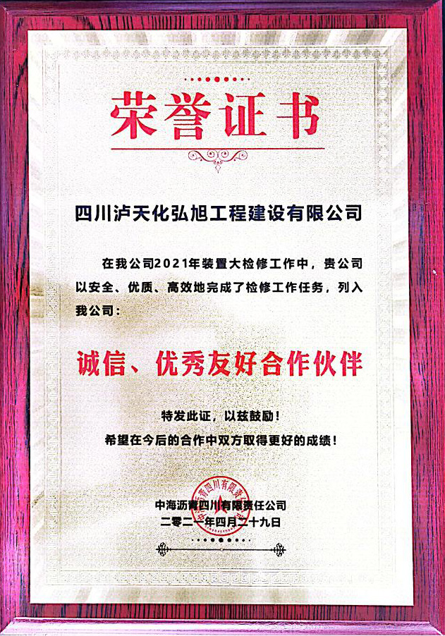 誠(chéng)信、優(yōu)秀友好合作伙伴(圖1)
